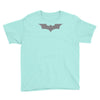 uomo batman bruce wayne logo stampa argento cinema&amp;tv Youth Tee