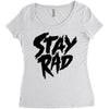 Stay Rad Women's Triblend Scoop T-shirt