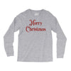 merry christmas red glitter Long Sleeve Shirts