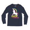 gay pride f#ck younicorn funny rude unicorn Long Sleeve Shirts