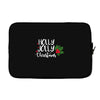 holly jolly christmas Laptop sleeve