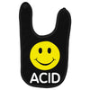 acid house smiley face 90's rave club hardcore party Baby Bibs