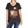 french toast kiss Ladies Curvy T-Shirt