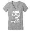 volbeat danish rock band cool skull Women's V-Neck T-Shirt