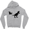 noel dinosaur Zipper Hoodie