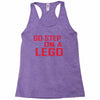 go step on a lego Racerback Tank