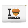 i love burger Accessory Pouches