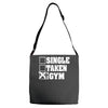 single taken at the gym Adjustable Strap Totes