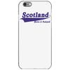 scotland born and raised retro white &amp; navy international country iPhone 6/6s Case