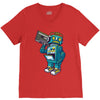 robot kicks V-Neck Tee