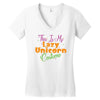 this is my lazy unicorn costume Women's V-Neck T-Shirt