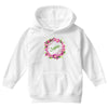 Floral Baby Name Youth Hoodie