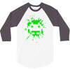 space invader 2 splat 3/4 Sleeve Shirt