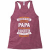Super Cool Papa Of A Freaking Awesome Daughter Racerback Tank