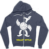 volleyball style sport funny gift present outdoor Zipper Hoodie
