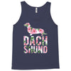 dachshund floral Tank Top