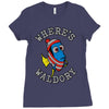 where's waldory (type) Ladies Fitted T-Shirt