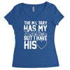 military has my soldier i have his heart Women's Triblend Scoop T-shirt