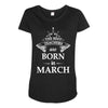 the best teachers are born in march Maternity Scoop Neck T-shirt