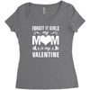 Forget it Girls My Mom Is My Valentine Women's Triblend Scoop T-shirt