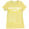 December Girl Facts Sagittarius Ladies Fitted T-Shirt