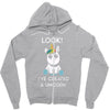 look i've created a unicorn Zipper Hoodie