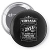 Vintage Aged To Perfection 1958 Pin-back button