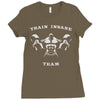 train insane Ladies Fitted T-Shirt