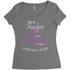 I Love My Trucker To The Moon And Back To Infinity And Beyond Forever Women's Triblend Scoop T-shirt