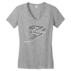 some game involving falling blocks in the style of m.c. escher Women's V-Neck T-Shirt