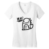 huh dinosaur Women's V-Neck T-Shirt