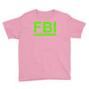 mens fbi print casual slim Youth Tee