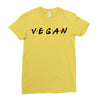vegan friends tv show parody Ladies Fitted T-Shirt