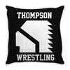 Thompson High School Wrestling (Vision Quest) Throw Pillow