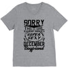 This Girl Is Taken By A Super Sexy December Boyfriend V-Neck Tee