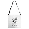 my own stunst Adjustable Strap Totes