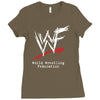 world wrestling Ladies Fitted T-Shirt