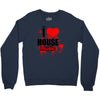 i love house music t shirt men logo3 new t shirt clothing design men Crewneck Sweatshirt