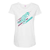 ask me about dinosaurs Maternity Scoop Neck T-shirt