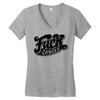 fuck cancer (2) Women's V-Neck T-Shirt
