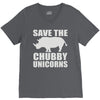 save the chubby unicorns V-Neck Tee