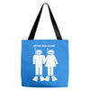 never dive alone scuba diving Tote Bags