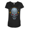 skull Maternity Scoop Neck T-shirt