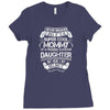 Super Cool Mommy Of A Freaking Awesome Daughter Ladies Fitted T-Shirt