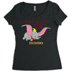 Don't Just Fly Soar Dumbo Women's Triblend Scoop T-shirt