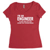 i'm an engineer i'm never wrong Women's Triblend Scoop T-shirt