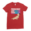 frenchies and yoga Ladies Fitted T-Shirt