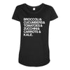 vegan Maternity Scoop Neck T-shirt