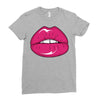lips shiny Ladies Fitted T-Shirt