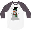 christmas snowman 3/4 Sleeve Shirt